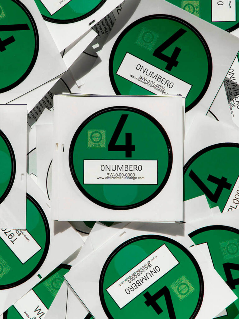 Pollution Check Sticker German Emissions Sticker | Free Worldwide Delivery