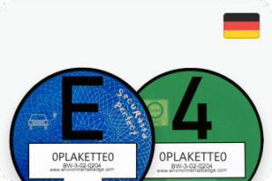 Blue E-Plakette + Green Umweltplakette