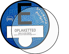Self-adhesive film for blue E-Sticker