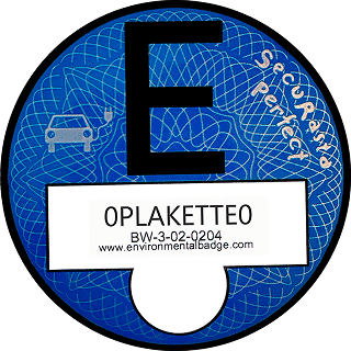 Blue E-Sticker for Germany